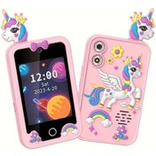 Resim Gaojunshop01 Pembe 48mp Hd Çocuk Eğitici Akıllı Telefon Kamera Oyuncağı 2.8 İnç Ekran Müzik Hikayeler 
