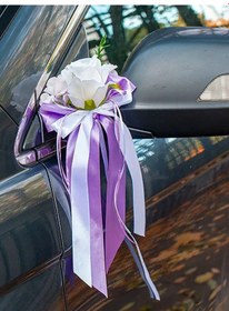 Resim Krasivaa Svad'ba Araba İçin Düğün Süsü Kapılar Ve Aynalar İçin 122194261 