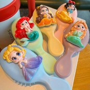 Resim Disney 1 Adet Prenses Serisi Saç Tarağı, Saça Nazik, Dolaşmayı Önleyen Sevimli Uzun Saç Fırçası 