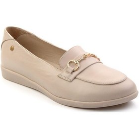Resim Bej Leather Kadın Loafer Ayakkabı K01087238403 Diğer 