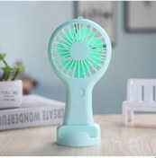 Resim Küçük El Tipi Vantilatör, Mini Usb Şarj Edilebilir Vantilatör, Taşınabilir Vantilatör Yeşil, 