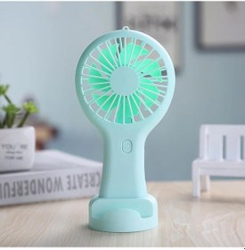 Resim Küçük El Tipi Vantilatör, Mini Usb Şarj Edilebilir Vantilatör, Taşınabilir Vantilatör Yeşil, 