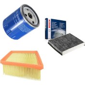 Resim Bosch Filtre Bakım Seti Fiesta Vı 1.25 Benzinli 2009+ Hava + Yağ + Polen 