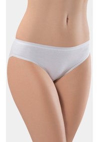 Resim Türen Kadın Biyeli Dikişsiz 2'li Pamuklu Bikini Külot 270/beyaz 001 