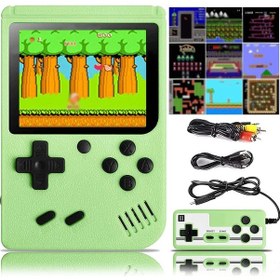 Resim Gajeena Retro Taşınabilir Oyun Konsolu: 500 Klasik Fc Oyun, 3 İnç Ekran, Tv Bağlantısı Ve 2 Oyuncu Desteği - Yeşil 