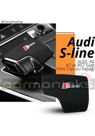 Resim Alcantara S-Line A7 Rs7 Süet Kaplama Vites Topuzu Kapağı 