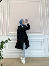 Resim Esre Store Tesettür Trençkot Si?yah 