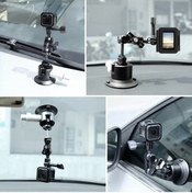 Resim Tenfowee Puluz Pu844b 3 Inç Emme Başlıklı Hızlı Çıkışlı Alüminyum Tripod Aparatı - 30kg Yatay Taşıma Kapasiteli Siyah 