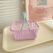 Resim Masa Düzeni için Modern İstiflenebilir Plastik Saklama Sepeti - Ev, Ofis & Yurt Dekoru, Ofis Malzemeleri ve Aksesuarları, Raf Sepetleri için Mükemmel 
