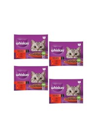 Resim Pouch Sos Içinde Sığırlı Ve Tavuklu Yetişkin Kedi Konservesi 85 Gr 4'lü X 4 Adet 