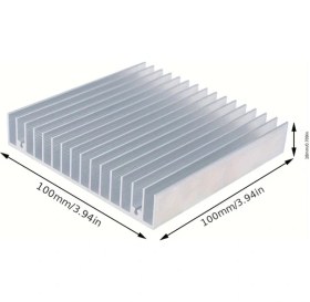 Resim Globalbloom 100x100x18mm Yüksek Güçlü Led Soğutucu Alüminyum Isı Emici 
