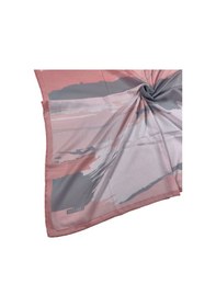 Resim Mim Eşarp Mısırlı Eşarpları Soft Pamuk Eşarp Pembe - Gri 