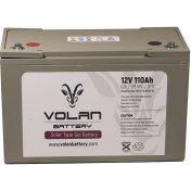 Resim Volan Battery 12 Volt 110 Ah (Amper) Jel Akü 