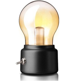 Resim Geeksen Retro Usb Şarj Edilebilir Led Gece Lambası - Yatak Başı Dekoratif Aydınlatma 