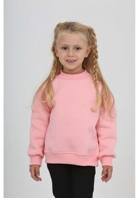 Resim Toontoy Kız Çocuk Eva Fiyonk Nakışlı Sweatshırt Pembe 