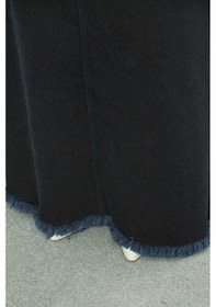 Resim 2252-denim Eteği Püsküllü Etek Lacivert Lacivert 
