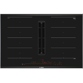 Resim Bosch PXX875D67E Davlumbaz Entegreli İndüksiyonlu Ocak Siyah 