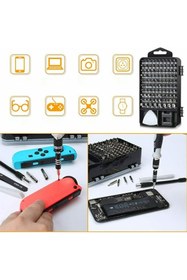 Resim snaiker Ally Mobile Ally 117 Parça Profesyonel Cep Telefonu Tablet Laptop Tamir Seti Tornavida Seti Siyah 