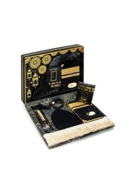 Resim Kabe Kapısı Desenli Ultra Plus Şönil Seccade Seti-5 