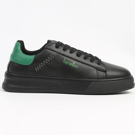 Resim BENETTON ® | BN-31203 - 3379 Siyah Yesil - Erkek Spor Ayakkabı 