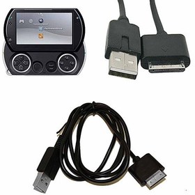 Resim PSP GO Şarj ve Data Kablosu PSP Kablo PSP GO USB Kablosu Data Aktarım PSP GO USB Kablo PSP Şarj 