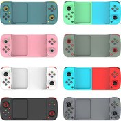 Resim Lemestar Andorid İos Mfı Uyumlu Kablosuz Bluetooth Oyun Kolu, D3 V3 Modeli, El Tutturma Tasarımı, Mavi-yesil Renk Kombinasyonu 