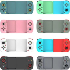 Resim Lemestar Andorid İos Mfı Uyumlu Kablosuz Bluetooth Oyun Kolu, D3 V3 Modeli, El Tutturma Tasarımı, Mavi-yesil Renk Kombinasyonu 