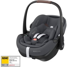 Resim Maxi-Cosi Pebble 360 Pro SlideTech Tam Yatabilen 0-13 Kg Ana Kucağı ve Oto Koltuğu Twillic Graphite 
