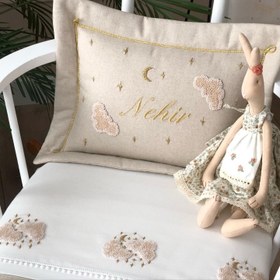 Resim Twinkle Dekoratif Keten Bebek Yastığı Bej - Keten 