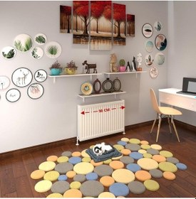 Resim Kenzlife Petek Üstü Raf Dresuar Golden Boy Crd 090 24 Üçlü Kitaplık Duvar Rafı 090 Cm Uzunluk Beyaz 