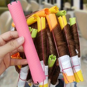 Resim 6 adet/paket 5 boyut soğuk ütüleme çubuğu artı uzatılmış standart bar Fransız saç şekillendirme maşası tam set uzun bukleli saçlar için yeni oyuklu 