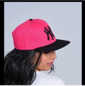 Resim Ny Snapback Hiphop Rap Cap Şapka Pembe - Siyah 