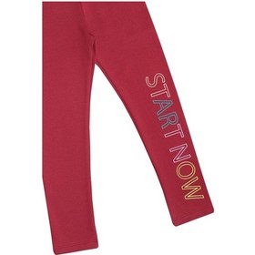 Resim Lovetti Bordo Kız Çocuk Start Now Baskılı Şardonlu Tayt 9363b014 Bordo 