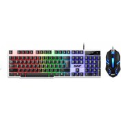 Resim Snt Tf-230 Rgb Gaming Klavye Mouse Seti Oyuncular İçin Işıklı Klavye & Mouse Set Optik 