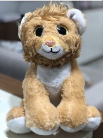 Resim Sevimli Aslan Peluş Oyuncak Uyku Arkadaşı Büyük Boy 35 Cm Çok Renkli 