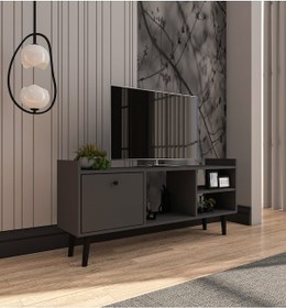 Resim Leo Tv Ünitesi Antrasit Televizyon Konsolu 140 Cm Ekonomik Modül 