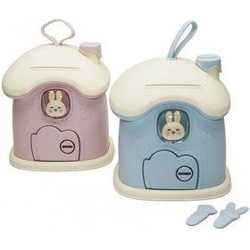 Resim Piev Dekoratif Sevimli Anahtarlı Ev Baca Para Kumbarası 