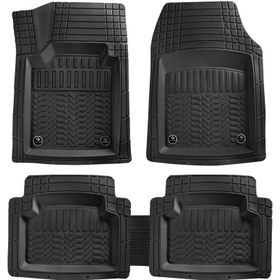 Resim Mitsubishi Colt Uyumlu Havuzlu Universal Paspas Krom Siyah Renk Parça 