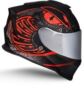 Resim Origine Dinamo Fighter Mat Siyah-Antrasit-Kırmızı Kask 