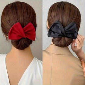 Resim Polyester Saç Tokası Tembel Disk, İnternet Ünlüsü 2022 Saç Eseri, Douyin Aynı Topuz Başı Büküm Diski, Topuz ve Taç Saç Stilleri için Döndürülebilir Başbandı, Güzellik Kişisel Bakım Saç Aksesuarları 