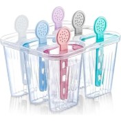 Resim Lidyahan Store Home Çocuklar Için 6'lı Dondurma Kabı Seti, Renkli ve Eğlenceli Tasarım, Ev Yapımı Dondurma ve Tatlılar Için Ideal 