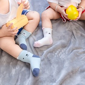 Resim 5 Çift Kız Çocukları Yumuşak ve Rahat Hayvan Desenli Çoraplar - Sevimli Karikatür Tasarımları, Sonbahar/Kış İçin Sıcak ve Rahat, Çeşitli Renkler, Günlük Giyim İçin Mükemmel, Sevimli Çoraplar, Eğlenceli Çorap Desenleri, Rahat Çorap Malzemesi 