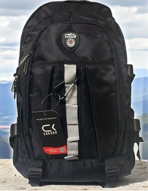 Resim Su Geçirmez Ortopedik Çok Bölmeli Laptop Gezi Seyahat Kamp Dağcı Sırt Çantası Büyük 35cmx55cm Siyah 