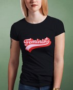 Resim Bubblegum Feminist Kadın Tişört 