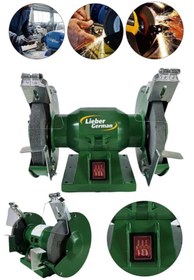 Resim Lieber German Zımpara Balta Bıçak Bileme Makinesi Taş Motoru Taslama 150 Mm Turbo Motorlu 3600 Watt 