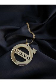 Resim Alos Star Volvo Araba Dikiz Aynası Süsü Volvo Logosu GOLD Pleksi 