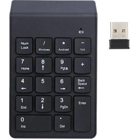 Resim Tr-59 Süper Ince Kablosuz Keypad Klavye Numlock Numped 