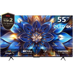 Resim TCL 55T7B 55 inç 139 Ekran Uydu Alıcılı 4K Ultra HD Smart Google QLED TV 