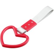 Resim Yifomall Jdm Stil Kalp Şekilli Araç Statik Bant Dekoru - Siyah Bant Beyaz Kalp 