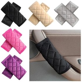 Resim Gri-araba İç Kapı Kolu Yumuşak Peluş Kol Dayama Kolu Koruyucu İç 